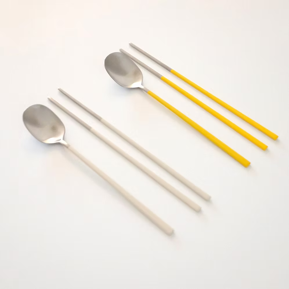 Petal Korean Spoon and Chopsticks