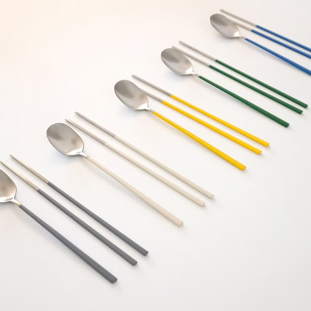Petal Korean Spoon and Chopsticks
